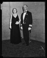 Couple attending a Navy Ball, Los Angeles, 1934