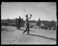 Unidentified golfer at the Los Angeles Open, 1933