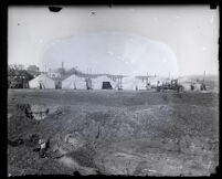 Tent village set up after the flooding caused by the collapse of the Saint Francis Dam, Santa Clara River Valley (Calif.), 1928