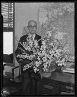 Portrait of county assessor Hopkins, Los Angeles, circa 1930-1938