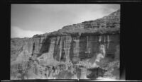 Scenic desert cliffs in Red Rock Canyon State Park, California, circa 1920-1930