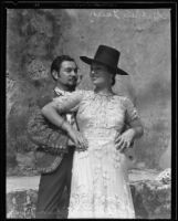 Festival King and Queen Thomas W. Temple and Gabriela Quiroz, San Gabriel, 1935