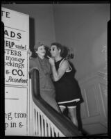 Virginia Dunning and Howard Stowitts at the Spinsters' Ball, Alhambra, 1936