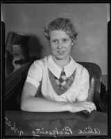 Alice Pickering testifies on behalf of her mother, Los Angeles, 1935