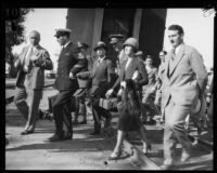 Commander Richard Byrd, Mrs. Marie A. Byrd and their traveling ...