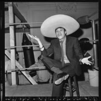 Ruben Olivares at press conference in Los Angeles (Calif.)