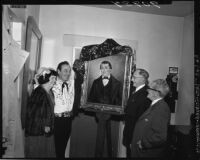 Leo Carillo unveils portrait of Antonio Carrillo