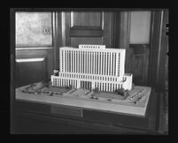 Model of the Federal Building, which would be built next to City Hall, 1936