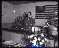 Los Angeles Superior Court judge Georgia P. Bullock at her bench, Los Angeles, 1925