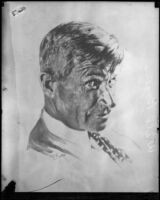 Portrait of Will Rogers by artist Henry B. Goode, circa 1930-1935