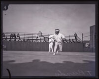 Tennis players Tom Bundy and Maurice McLoughlin, Los Angeles, 1920s