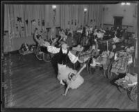 Peggy Mumper and Stephen Kirchner perform at the Orthopedic Hospital, Los Angeles, 1935