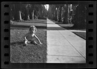 Baby Teddy Chavannes' first steps, Los Angeles, 1935