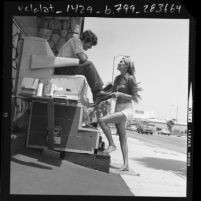 Zahrina Machadah, shoeshine lady of Sunset Blvd., Calif., 1976