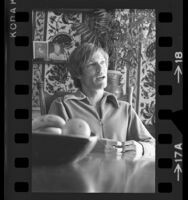 Actor Richard Chamberlain, seated half length portrait, 1972