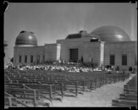 Ceremony at the Griffith Observatory, perhaps the opening and dedication, Los Angeles, 1935