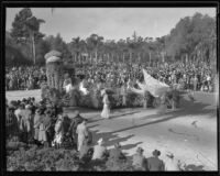 "Firebird" float in the Tournament of Roses Parade, Pasadena, 1935