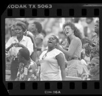 Crowd at Mahalia Jackson Gospel Music Festival in Los Angeles, Calif., 1986