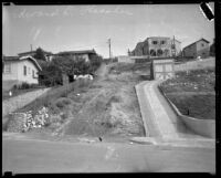 Councilman Edward L. Thrasher's home on Weldon Avenue, viewed from Andrita Street, Los Angeles, [1932]