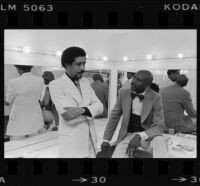 Richard Pryor and Lou Gossett backstage