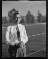 Unidentified golfer at the Los Angeles Open, 1934