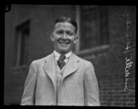 Burdette Henney, USC cheerleader, Los Angeles, 1920s