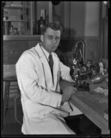 Portrait of UCLA professor Dr. John F. Kessel, Los Angeles, 1927-1939