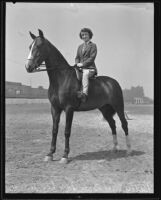 Betty Rice of Los Angeles and "Mickey Mouse," Los Angeles, 1935