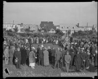 Ground breaking ceremonies for the Wilshire Boulevard Congregational Church, Los Angeles, 1924