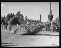 "Little Miss Muffet" float in the Tournament of Roses Parade, Pasadena, 1933