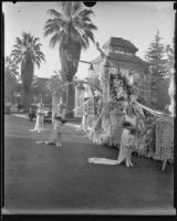 "Peacock" float in the Tournament of Roses Parade, Pasadena, 1933