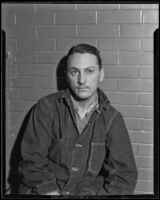 Charles Johnston in prison for the murder of his fiance, Los Angeles, 1934