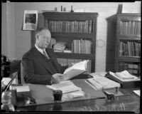 Archie R. Clifton, superintendent of Los Angeles County schools, Los Angeles, 1935