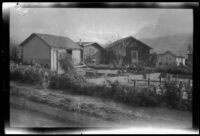 Group of houses in flooded area following the failure of the Saint Francis Dam, Santa Clara River Valley (Calif.), 1928