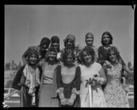 "Sweetheart Contest" contestants at the Southern California Fair, Riverside, 1929