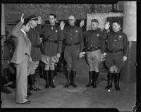 Judge Paonessa sworn in, Los Angeles, 1933