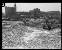 Construction of City Hall, Los Angeles, ca. 1927