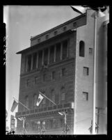 Know Your City No.40 Exterior view of Patriotic Hall at 1816 S Figueroa Street Los Angeles, Calif