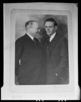 Rudolph Schiffman Sr. and Rudolph Schiffman Jr., Los Angeles, 1935