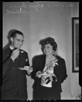 Newlyweds Clyde and Elsie Jean Hedrick, Los Angeles, 1938