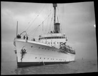 USS Chelan, one of the first electric cutters for the Coast Guard fleet, San Pedro, 1928