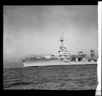 Navy's USS Northampton, a heavy cruiser, San Pedro, 1935