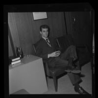 Bobby Augusta Davis during his trial for the murder of 4 Highway Patrolmen, Los Angeles, 1970