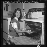 Cathy Maliner named "Homemaker of Tomorrow" in of Los Angeles, Calif. , 1960