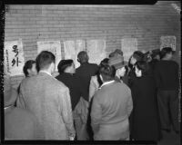 Street scene in Little Tokyo, Los Angeles (Calif.) on December 8, 1941