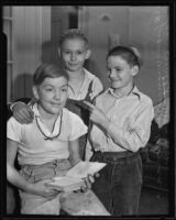 Boys Ray Palomaa and Sam Hewitt who got help for their friend Eugene Wiggins, Los Angeles, 1935