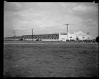 Oil Equipment and Engineering Exposition hall after the Long Beach earthquake, Compton, 1933