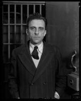 Raymond McKee, former vice-president of Richfield Oil Company convicted of grand theft, Los Angeles, 1932