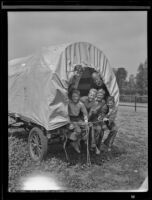 A group of boys of the Orange Y.M.C.A. Pioneer club, San Dimas, 1936