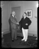 Los Angeles Mayor Frank Shaw and California Governor James Rolph, 1933-1934